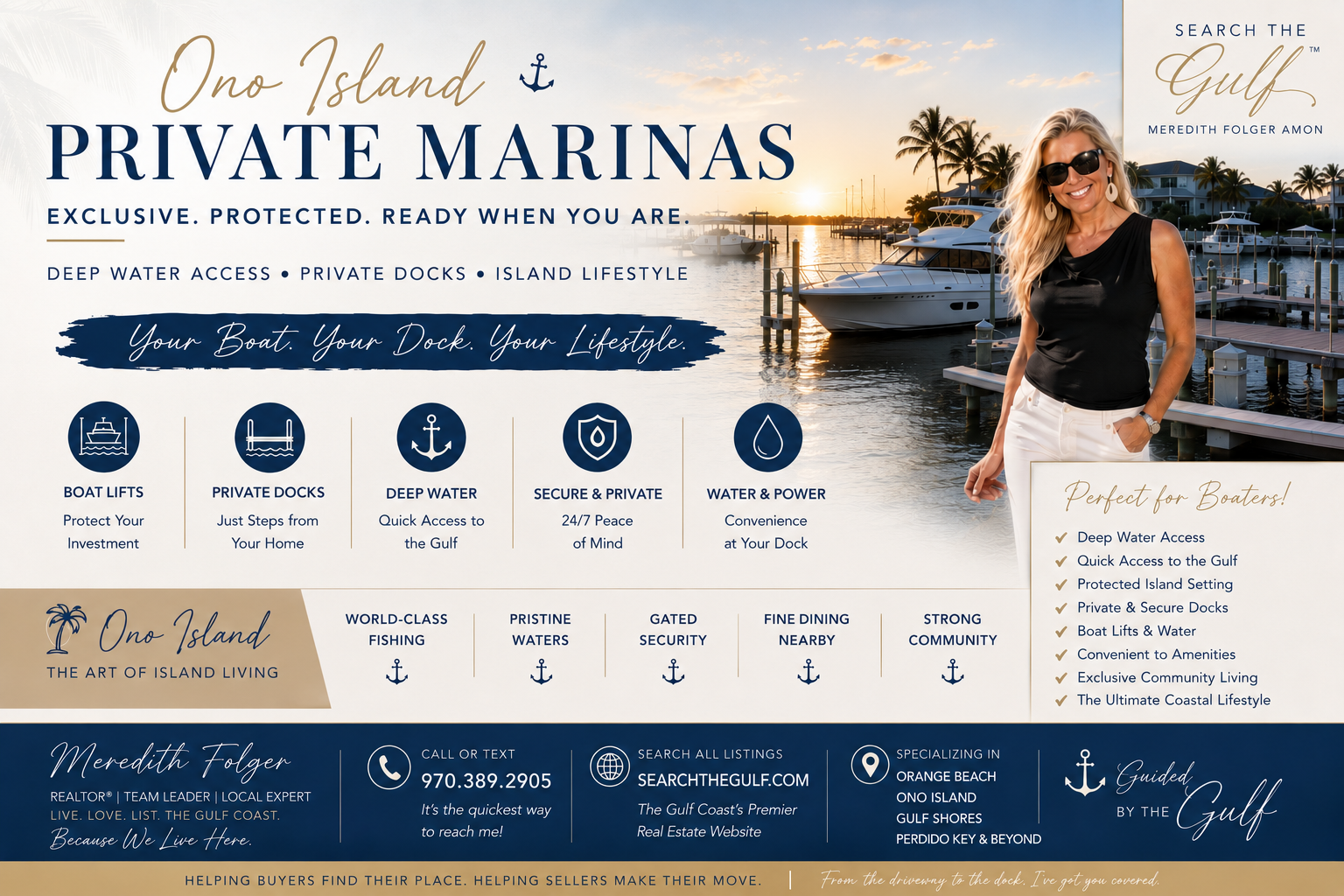 Ono Island Private Marinas Boat Slips Docks